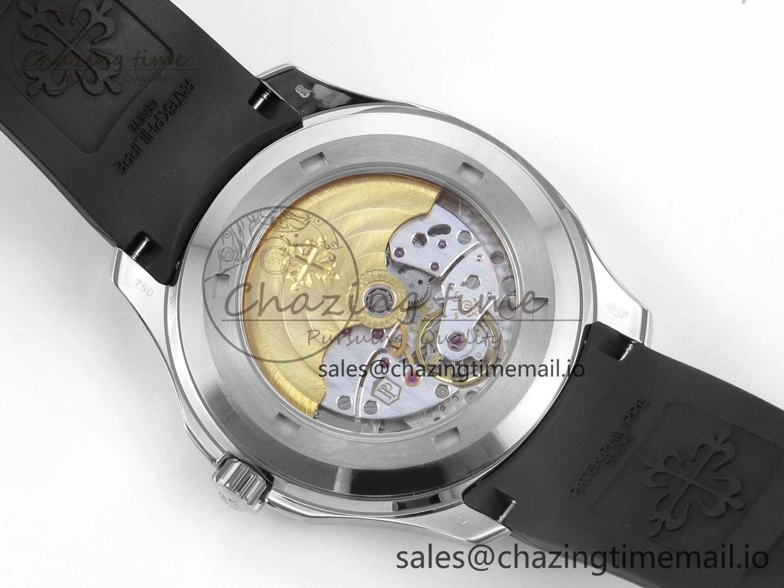 Aquanaut 5167 SS 3KF Best Edition Gray Dial on Black Rubber Strap A324 Super Clone V QuickDry 8679