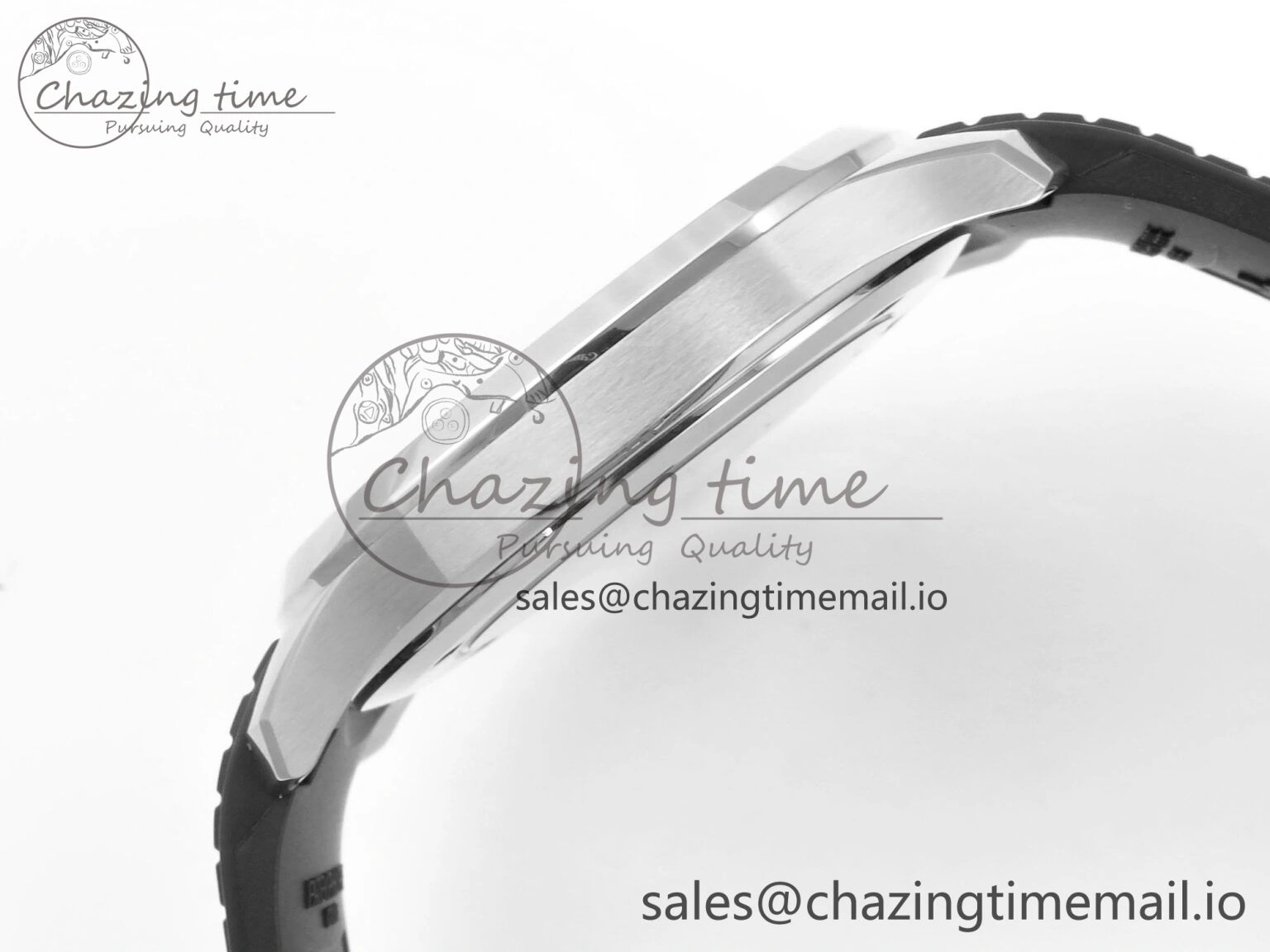 Aquanaut 5167 SS 3KF Best Edition Gray Dial on Black Rubber Strap A324 Super Clone V QuickDry 8679