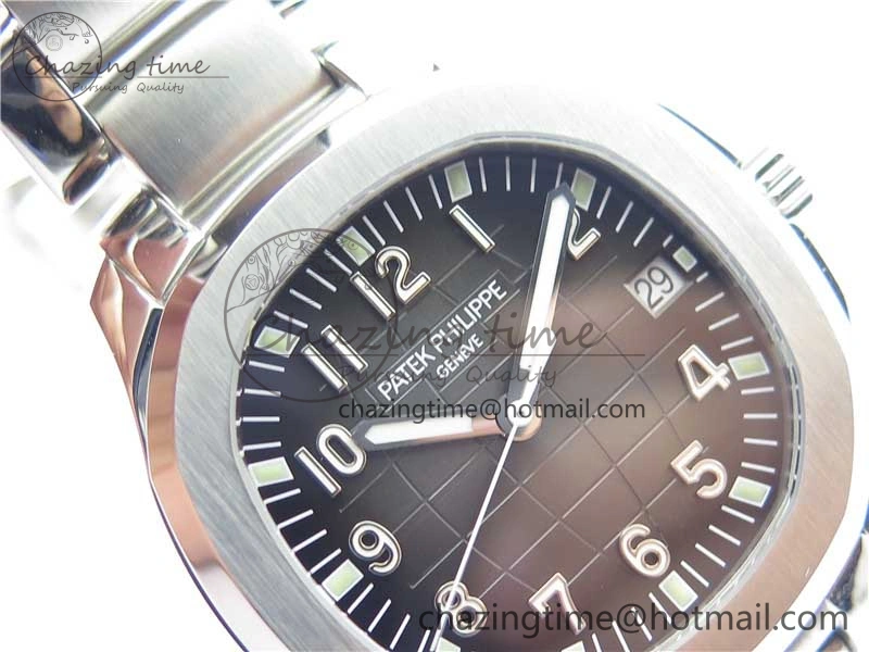 TravelReady Aquanaut 5167 SS 3KF Best Edition Gray Dial on SS Bracelet A324 Super Clone V 8877