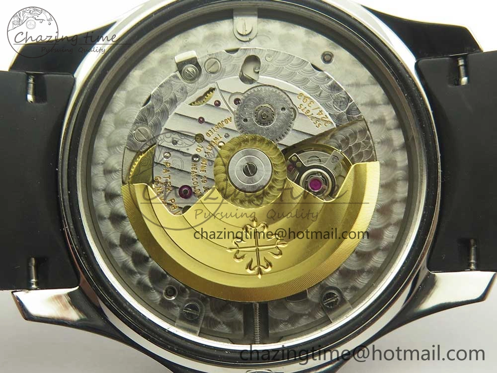 Affordable Aquanaut 5167 SS KMF 1:1 Best Edition Gray Dial on Black Rubber Strap A324 Clone 8978