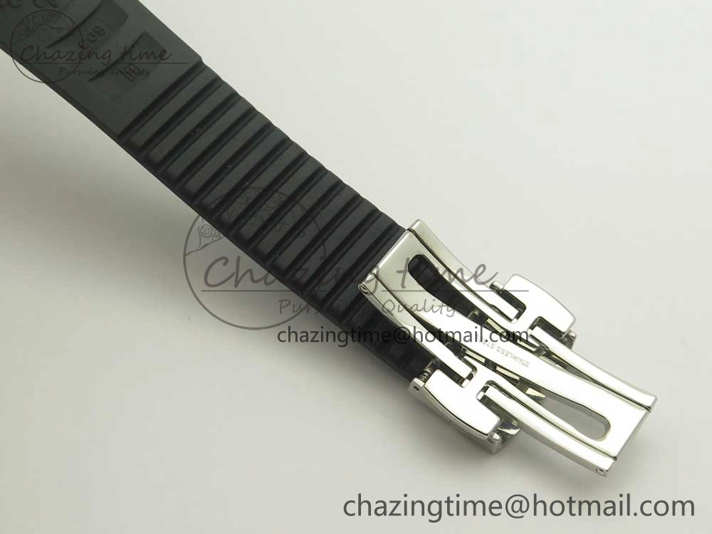 Affordable Aquanaut 5167 SS KMF 1:1 Best Edition Gray Dial on Black Rubber Strap A324 Clone 8978