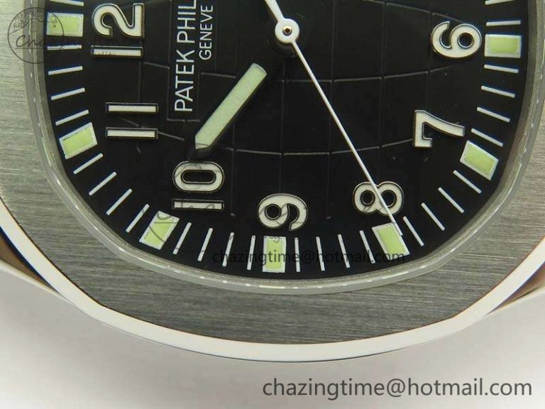 Aquanaut 5167 SS PF 1:1 Best Edition Black Dial On Rubber Strap A Breathable 9008