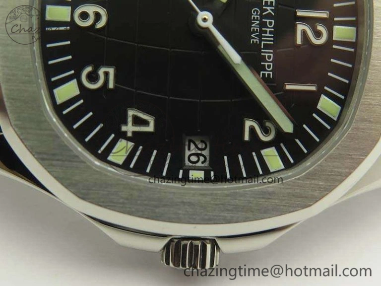 Aquanaut 5167 SS PF 1:1 Best Edition Black Dial On Rubber Strap A Breathable 9008
