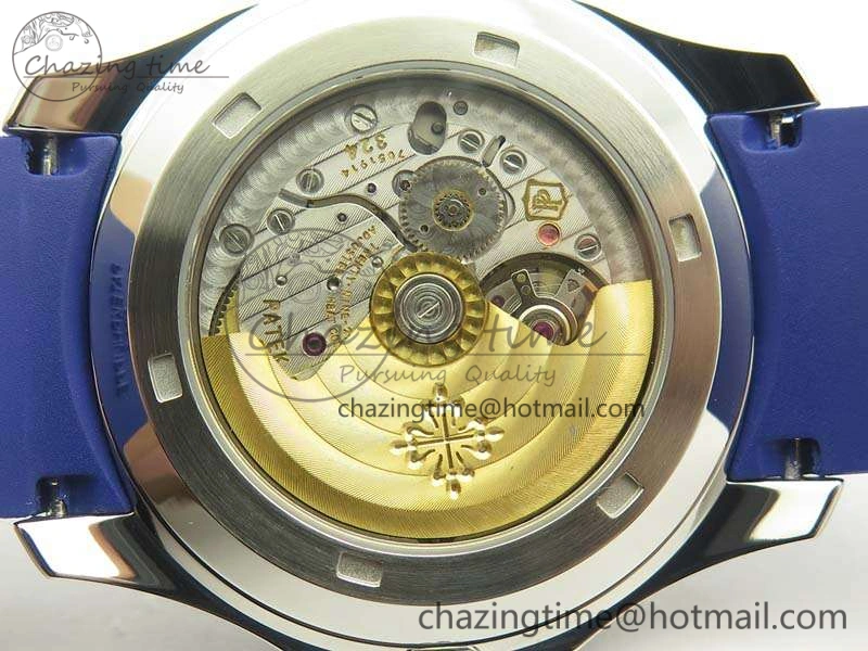 Aquanaut 5167 SS PF 1:1 Best Edition Blue Dial On Rubber Strap A Seasonal 9006