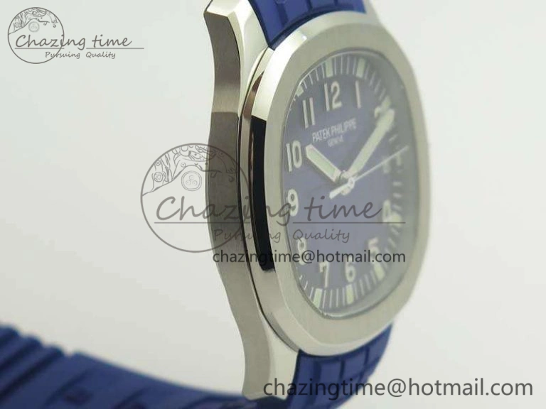 Aquanaut 5167 SS PF 1:1 Best Edition Blue Dial On Rubber Strap A Seasonal 9006