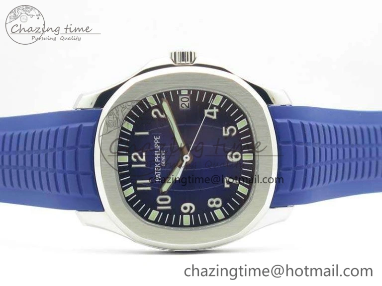 Aquanaut 5167 SS PF 1:1 Best Edition Blue Dial On Rubber Strap A Seasonal 9006
