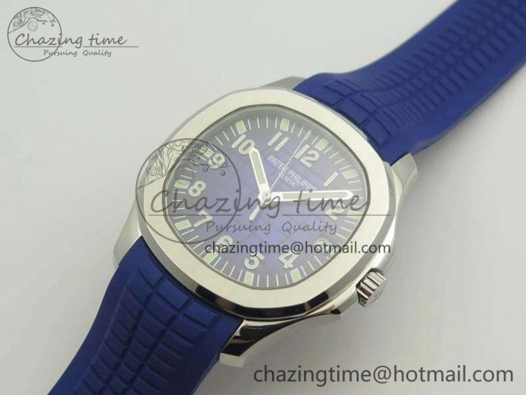 Aquanaut 5167 SS PF 1:1 Best Edition Blue Dial On Rubber Strap A Seasonal 9006