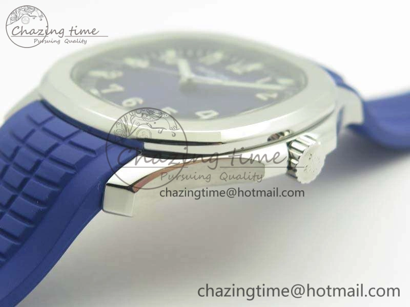 Aquanaut 5167 SS PF 1:1 Best Edition Blue Dial On Rubber Strap A Seasonal 9006