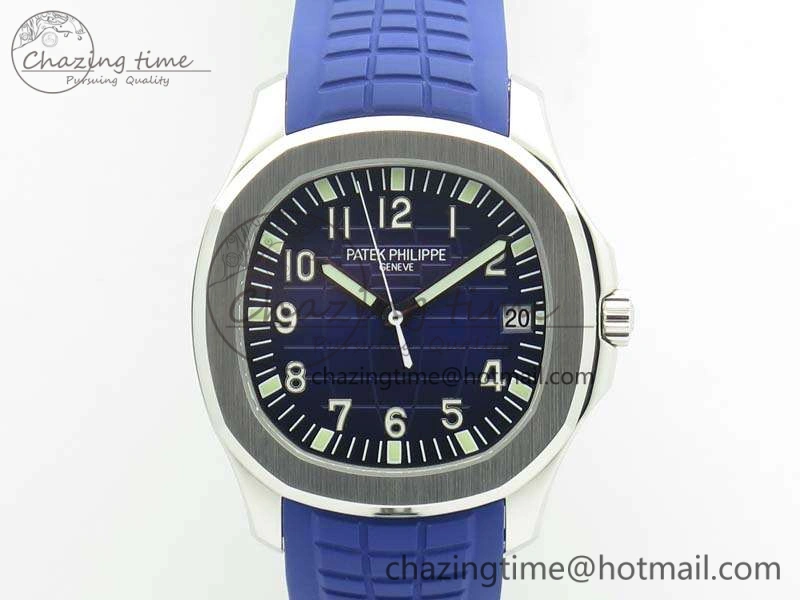 Aquanaut 5167 SS PF 1:1 Best Edition Blue Dial On Rubber Strap A Seasonal 9006