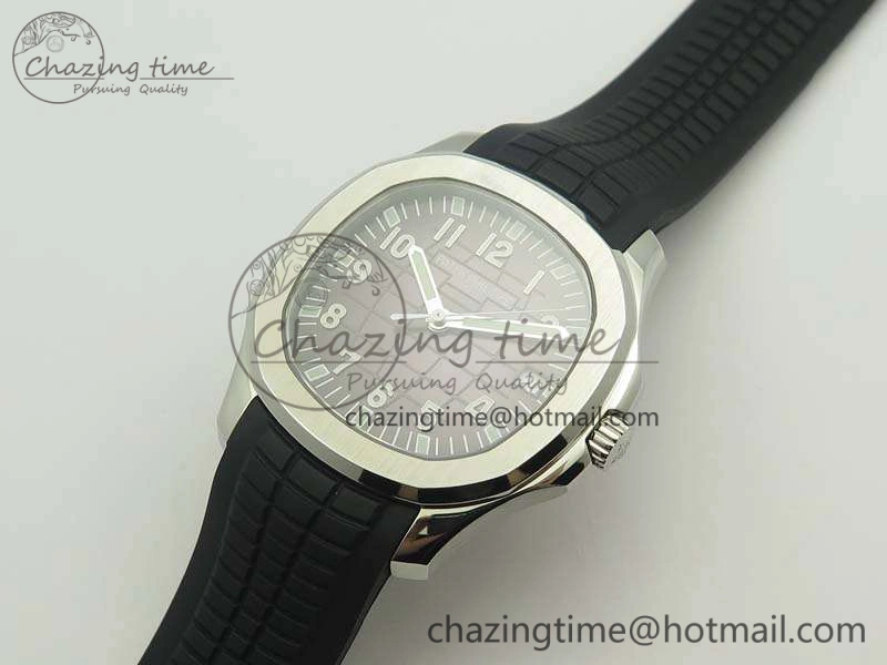 Aquanaut 5167 SS PF 1:1 Best Edition Gray Dial On Rubber Strap A Refined 9007