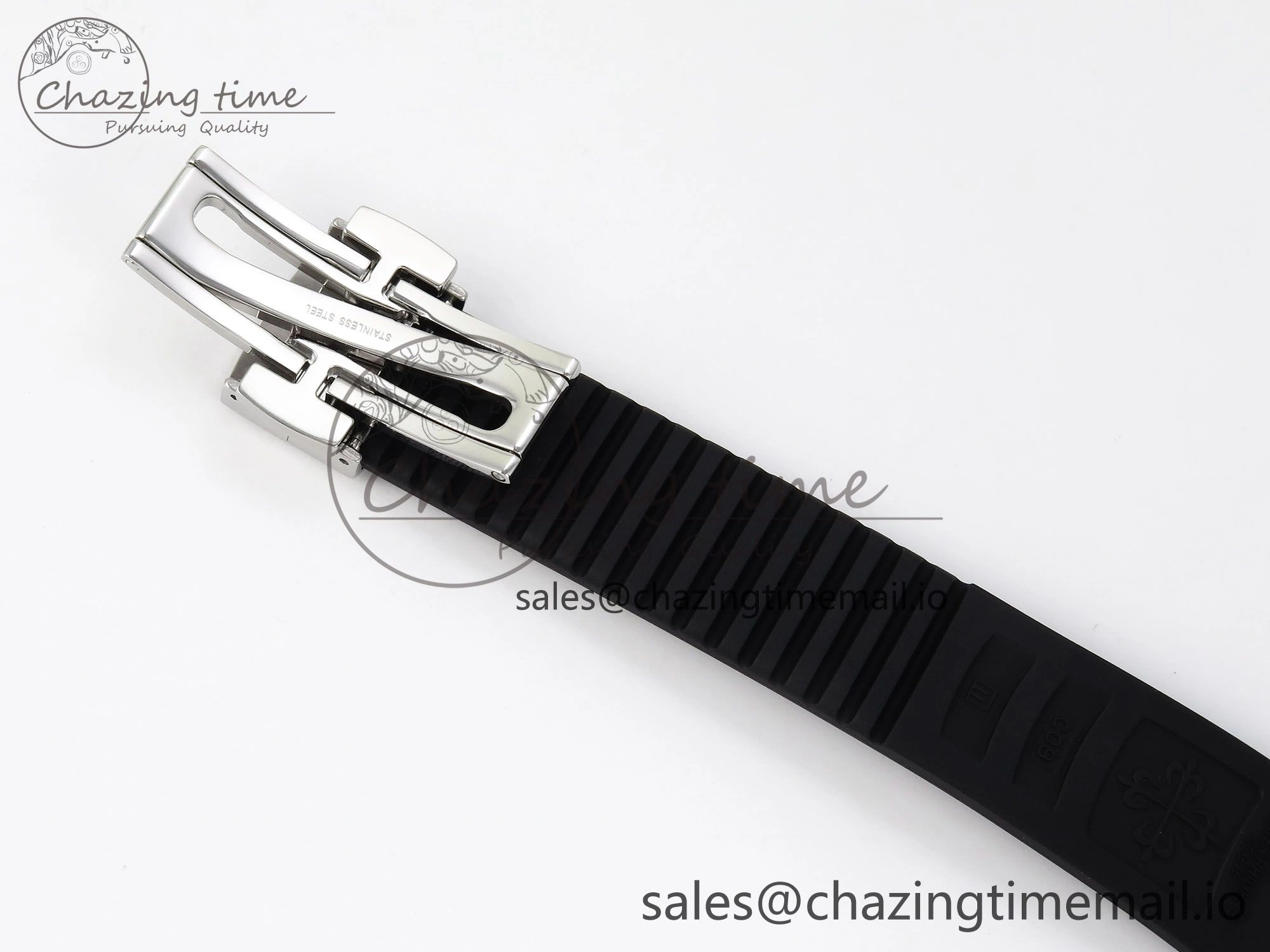 Aquanaut 5167A SS ZF 1:1 Best Edition Black Dial on Black Rubber Strap 26- Compact 8723