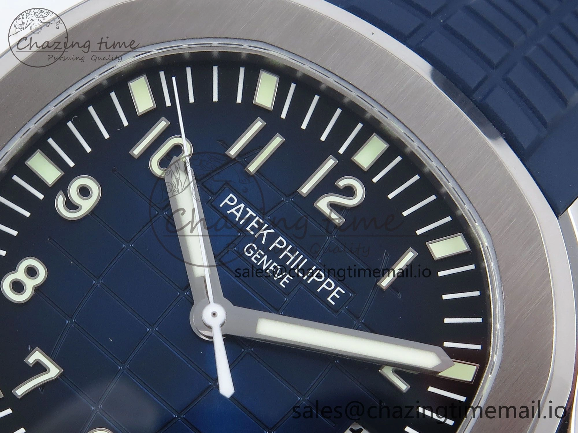 Aquanaut 5167A SS ZF 1:1 Best Edition Blue Dial on Blue Rubber Strap 330CS V RelaxedFit 8708
