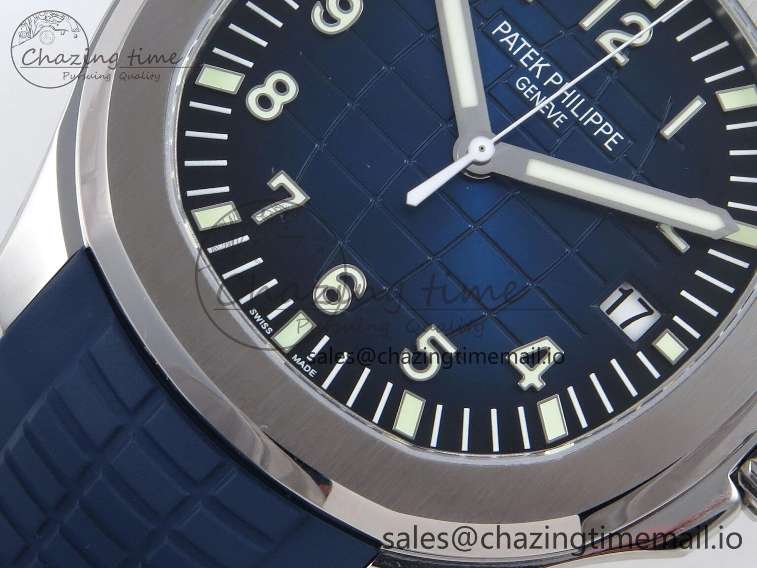 Aquanaut 5167A SS ZF 1:1 Best Edition Blue Dial on Blue Rubber Strap 330CS V RelaxedFit 8708