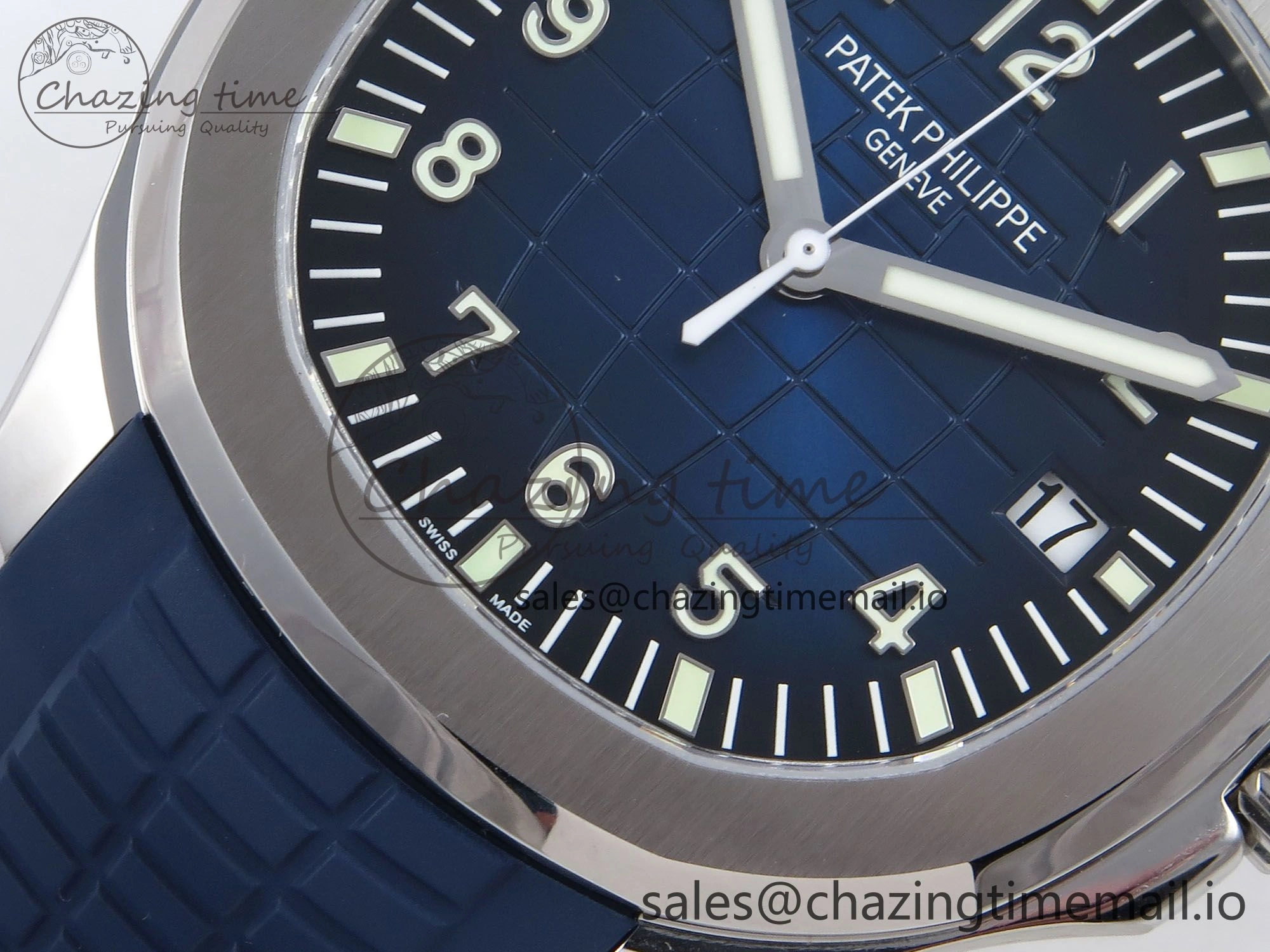 Aquanaut 5167A SS ZF 1:1 Best Edition Blue Dial on Blue Rubber Strap 330CS V RelaxedFit 8708