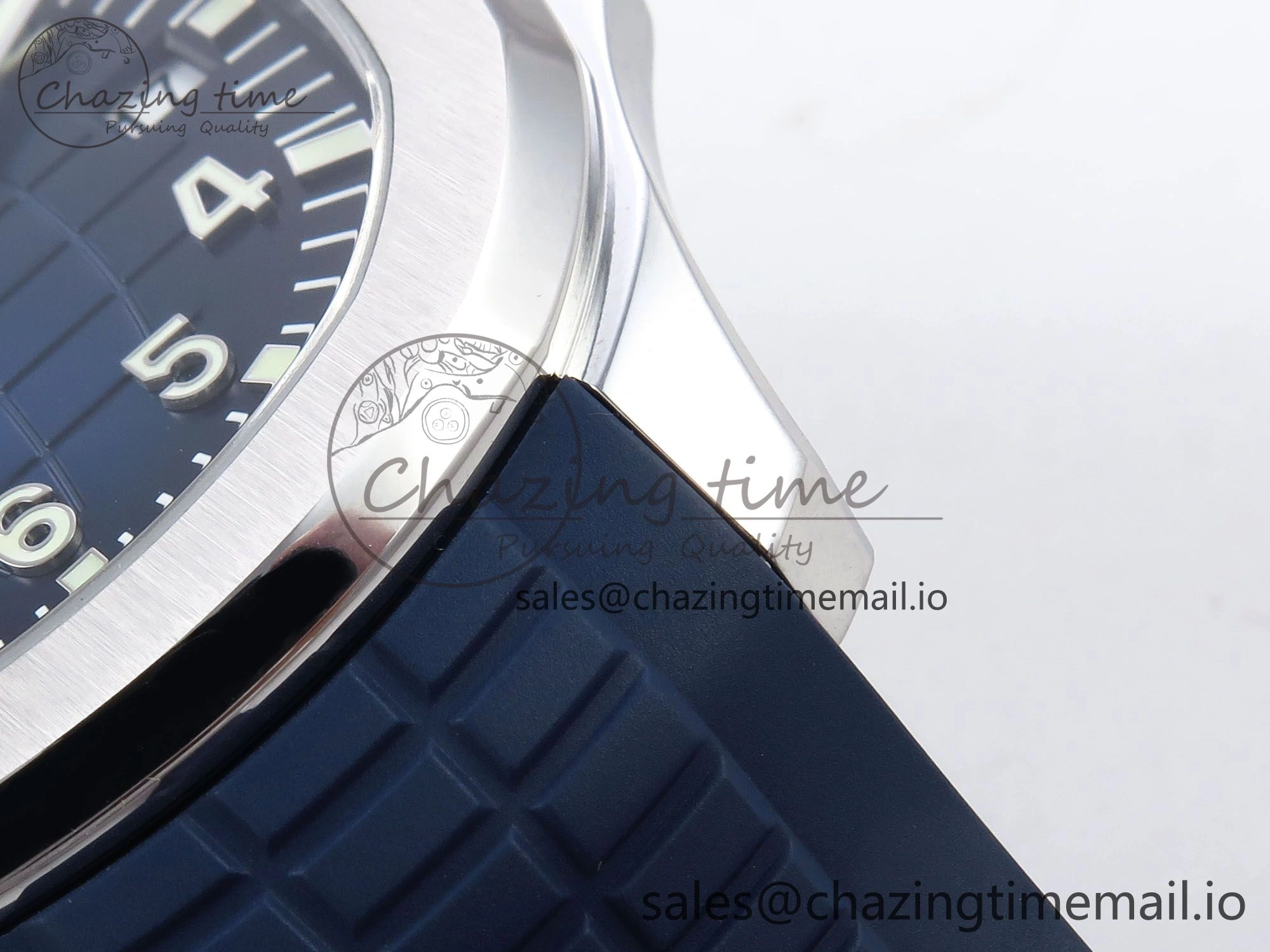 Aquanaut 5167A SS ZF 1:1 Best Edition Blue Dial on Blue Rubber Strap 330CS V RelaxedFit 8708