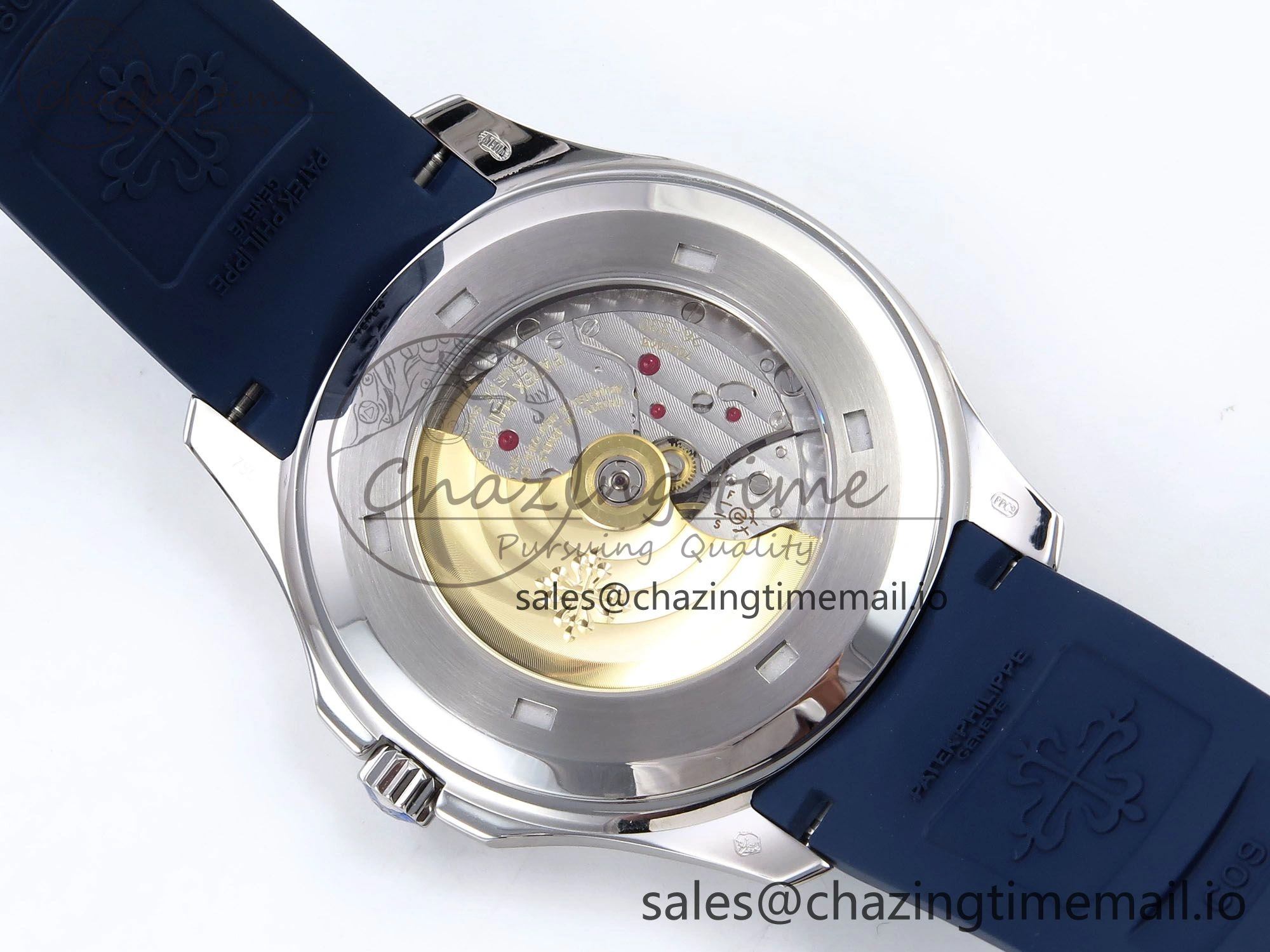 Aquanaut 5167A SS ZF 1:1 Best Edition Blue Dial on Blue Rubber Strap 330CS V RelaxedFit 8708