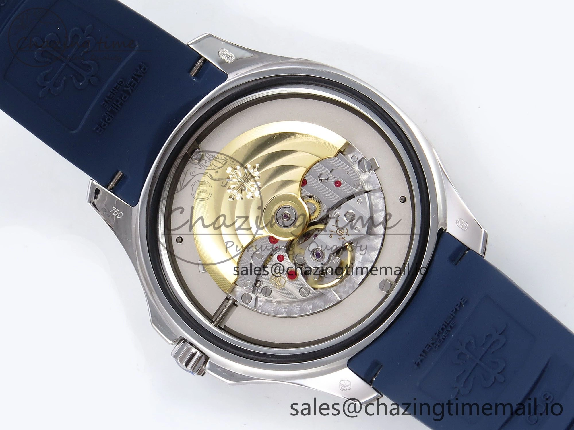 Aquanaut 5167A SS ZF 1:1 Best Edition Blue Dial on Blue Rubber Strap 330CS V RelaxedFit 8708