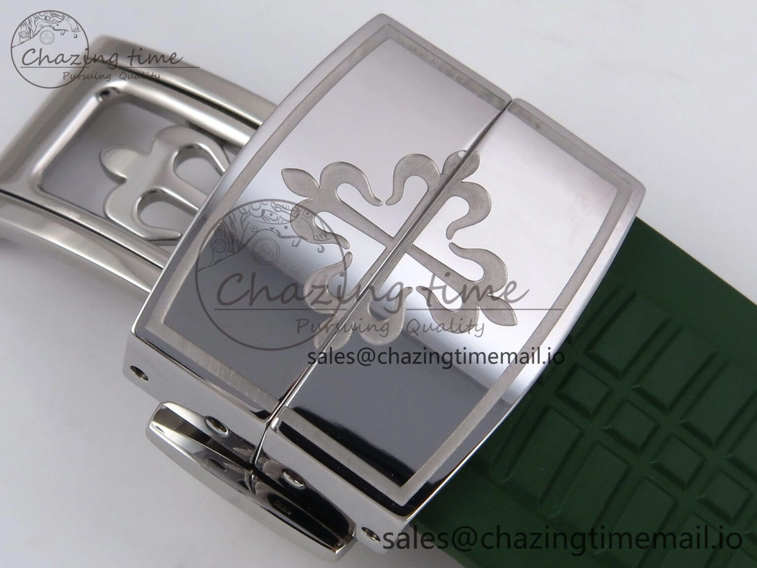 Aquanaut 5167A SS ZF 1:1 Best Edition Green Dial on Green Rubber Strap 330CS V Compact 8705