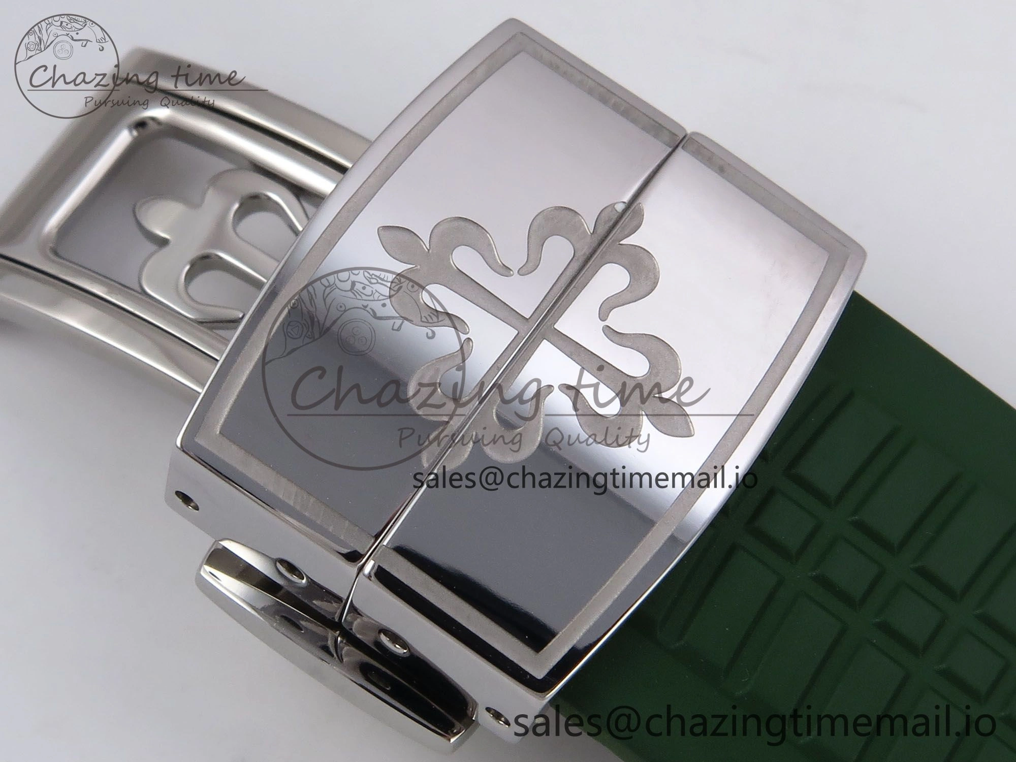 Aquanaut 5167A SS ZF 1:1 Best Edition Green Dial on Green Rubber Strap 330CS V Compact 8705