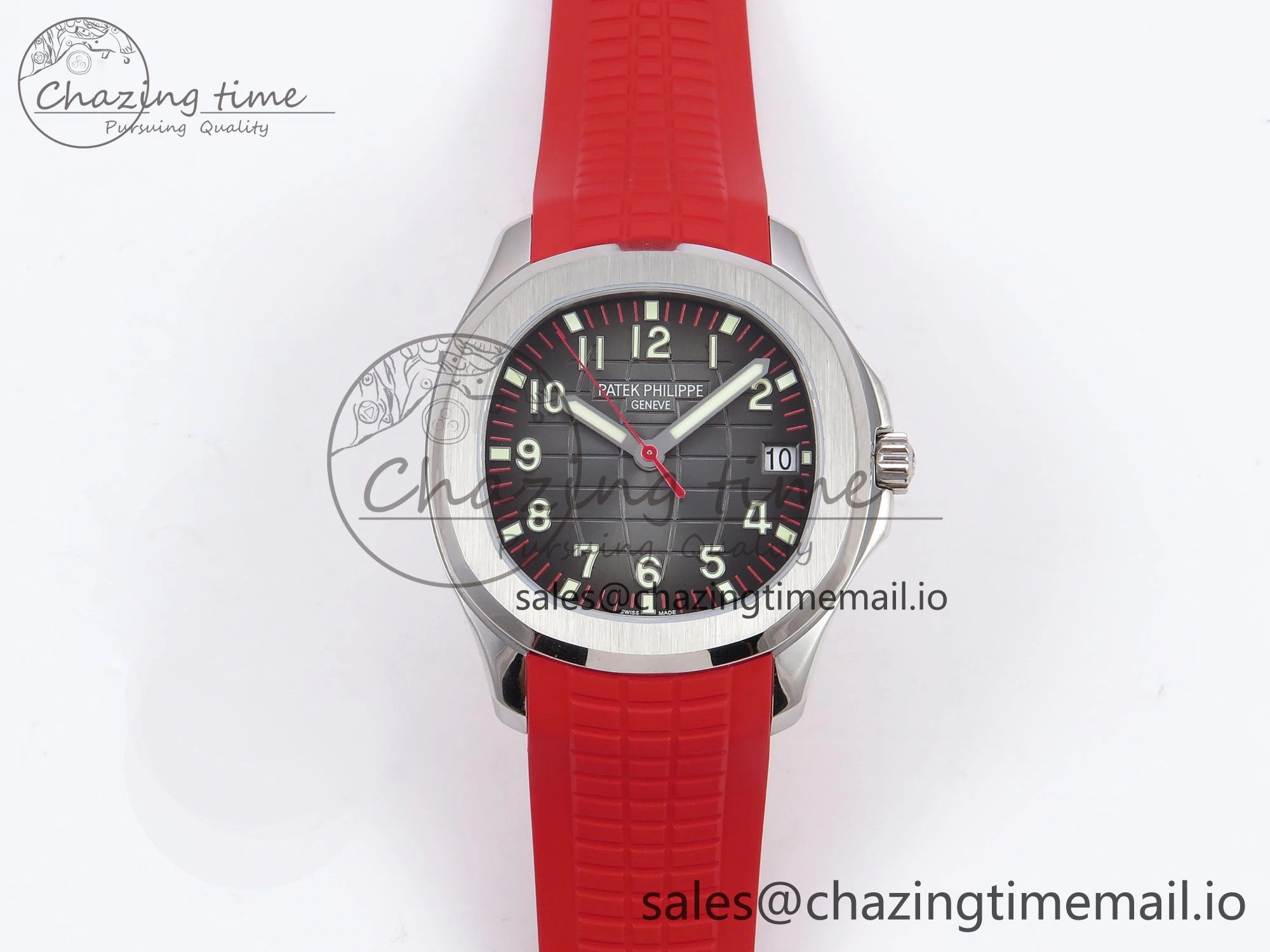 EasyMatch Aquanaut 5167A Singapore Edition SS ZF 1:1 Best Edition Red Second Hand on Red Rubber Strap 324CS 8709