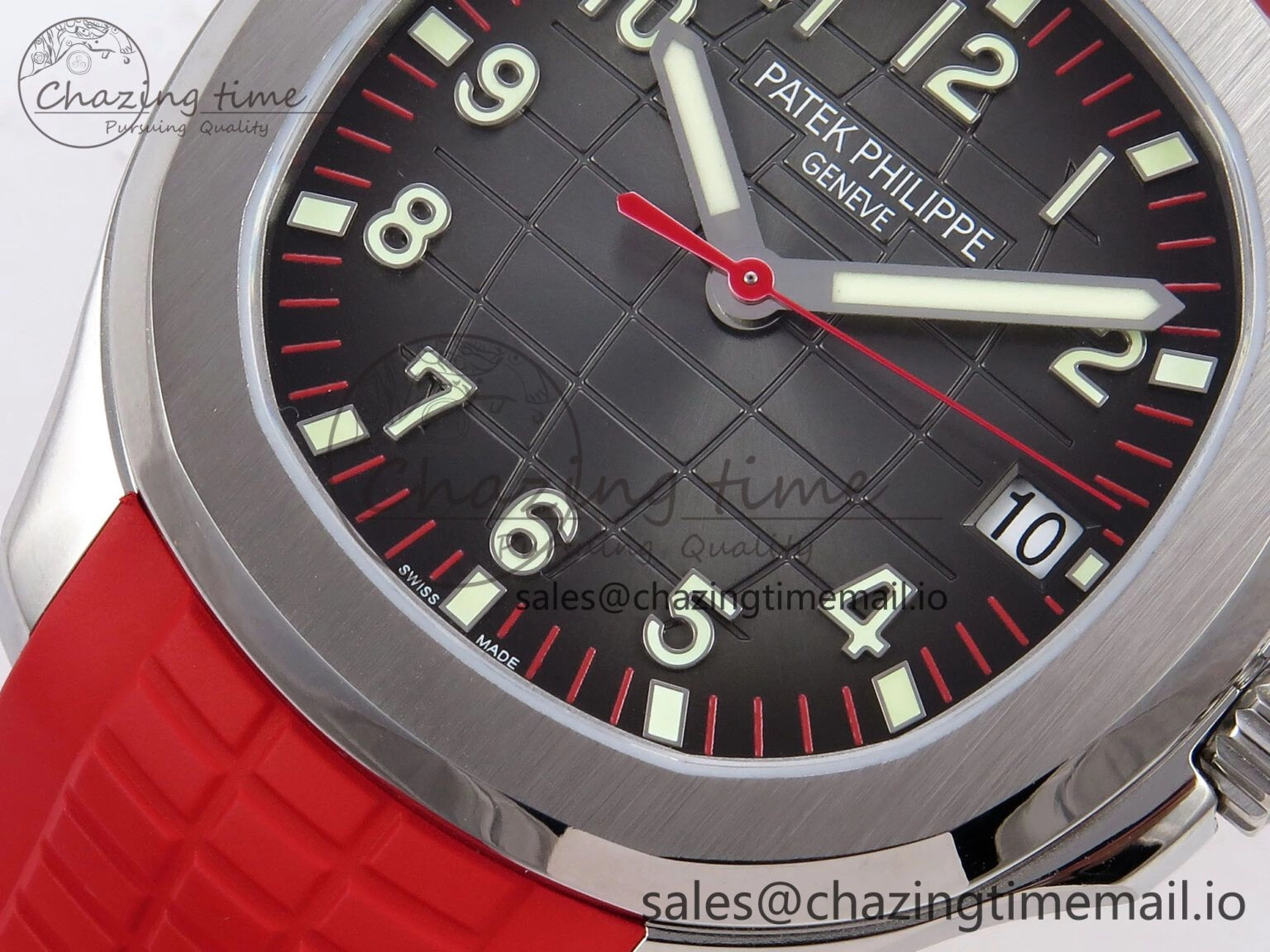 EasyMatch Aquanaut 5167A Singapore Edition SS ZF 1:1 Best Edition Red Second Hand on Red Rubber Strap 324CS 8709