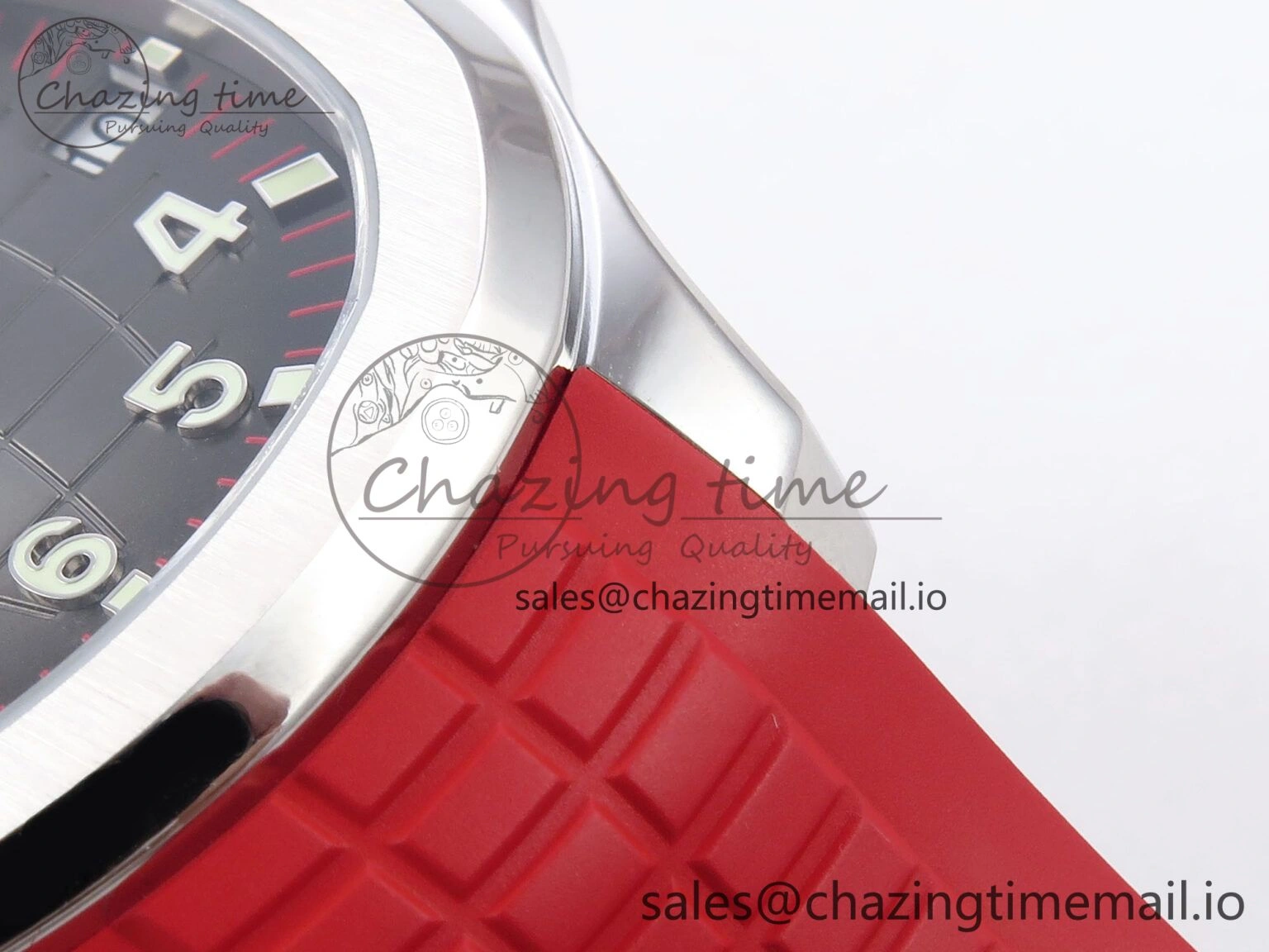 EasyMatch Aquanaut 5167A Singapore Edition SS ZF 1:1 Best Edition Red Second Hand on Red Rubber Strap 324CS 8709