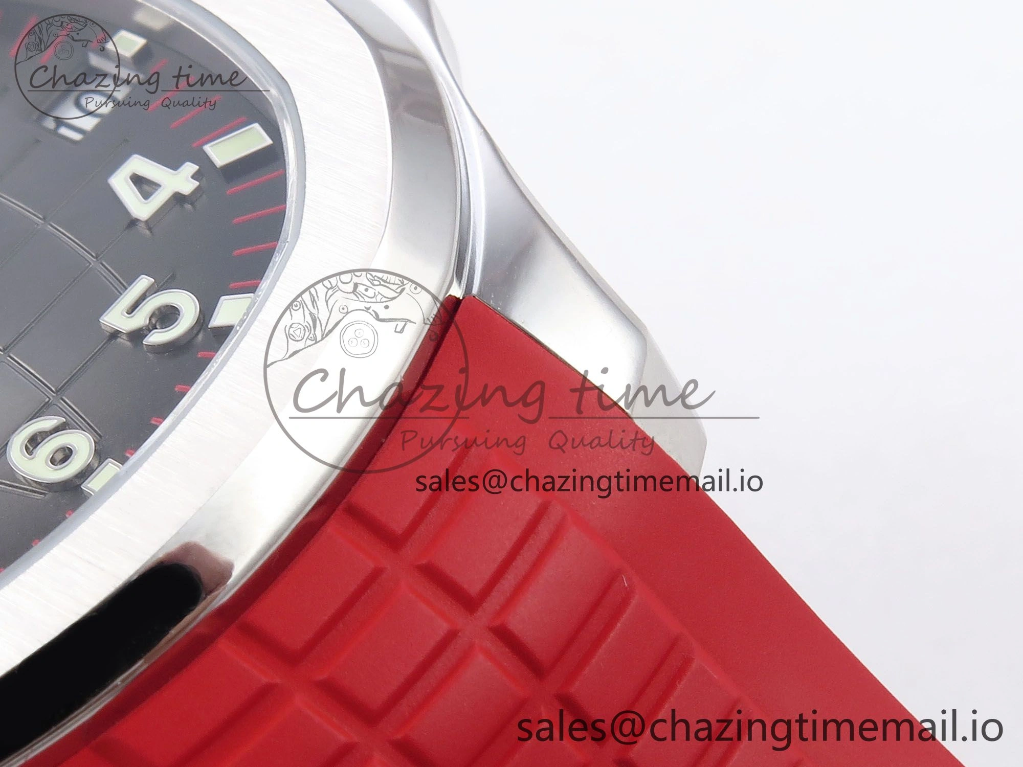 EasyMatch Aquanaut 5167A Singapore Edition SS ZF 1:1 Best Edition Red Second Hand on Red Rubber Strap 324CS 8709