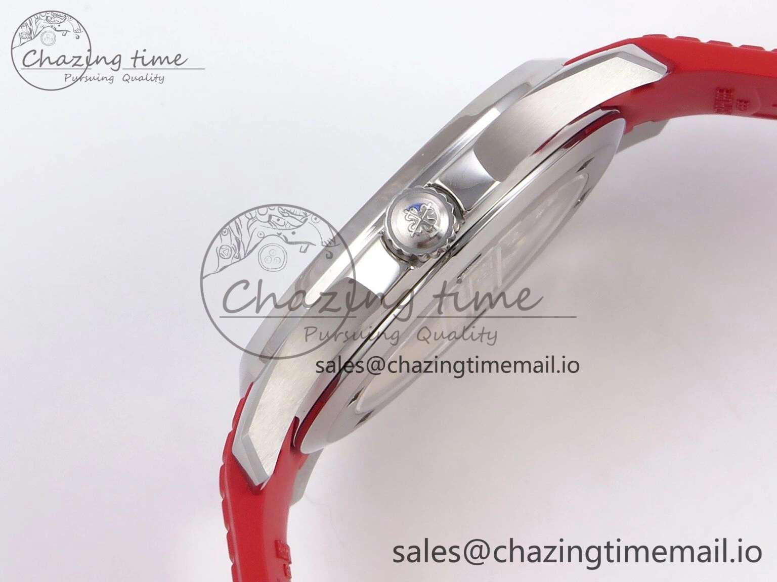 EasyMatch Aquanaut 5167A Singapore Edition SS ZF 1:1 Best Edition Red Second Hand on Red Rubber Strap 324CS 8709