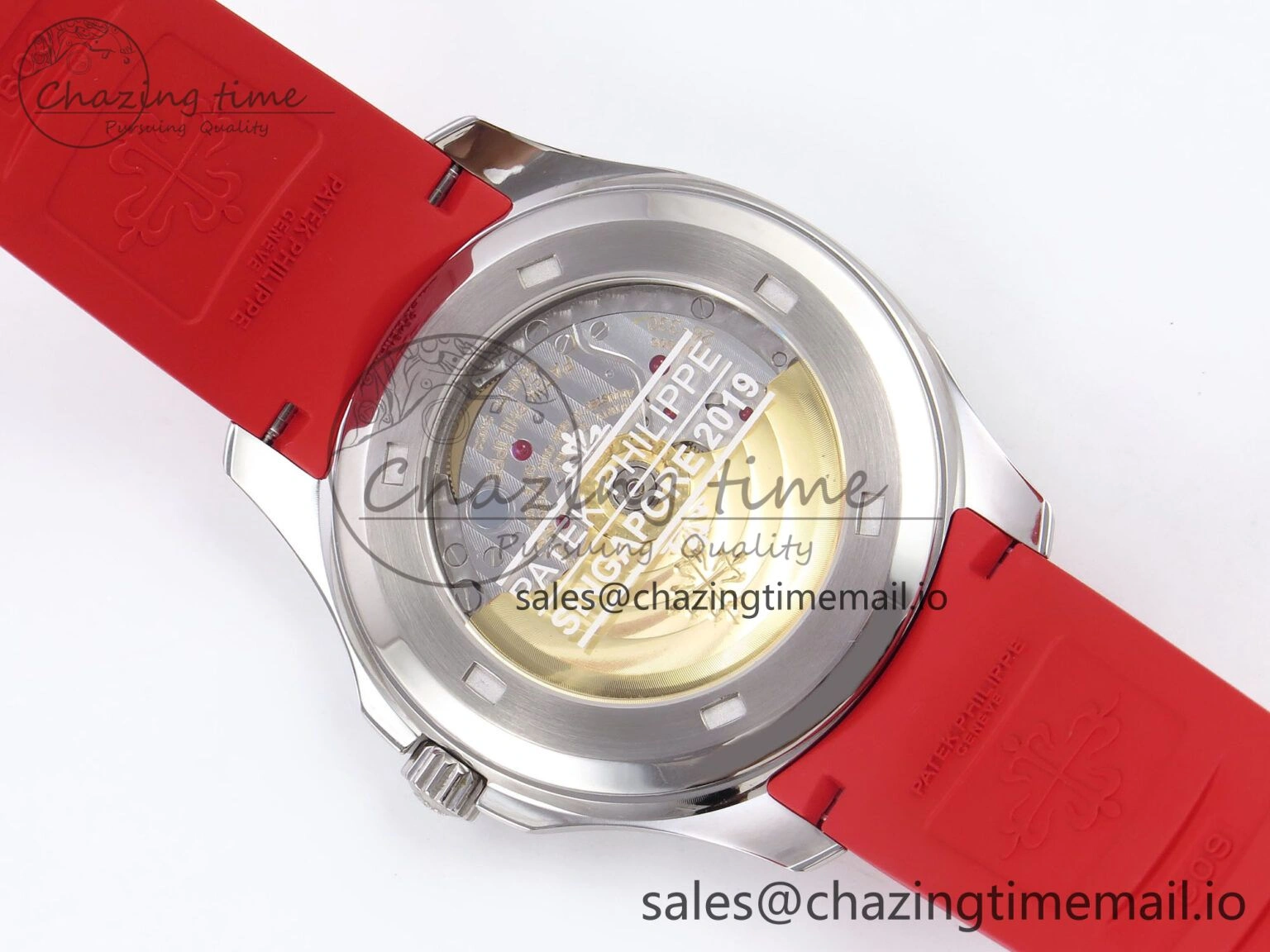 EasyMatch Aquanaut 5167A Singapore Edition SS ZF 1:1 Best Edition Red Second Hand on Red Rubber Strap 324CS 8709