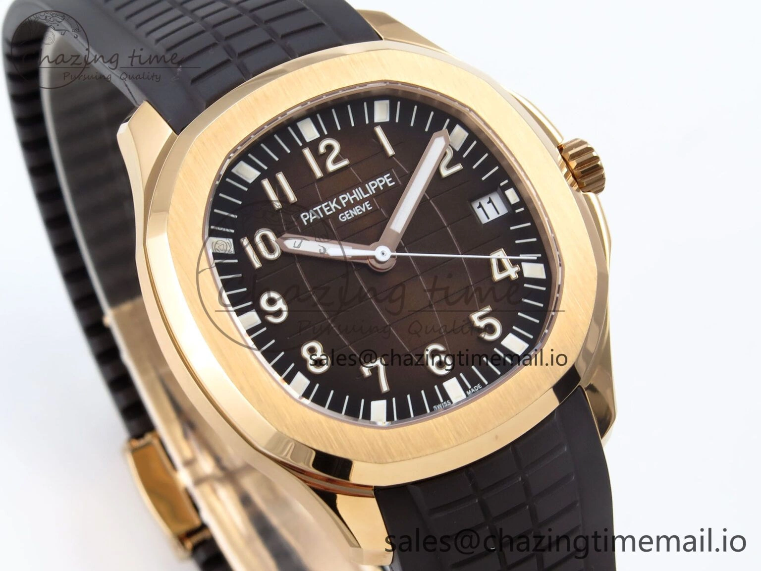 RelaxedFit Aquanaut 5167R RG 3KF Best Edition Brown Dial on Brown Rubber Strap A324 Super Clone V 8680
