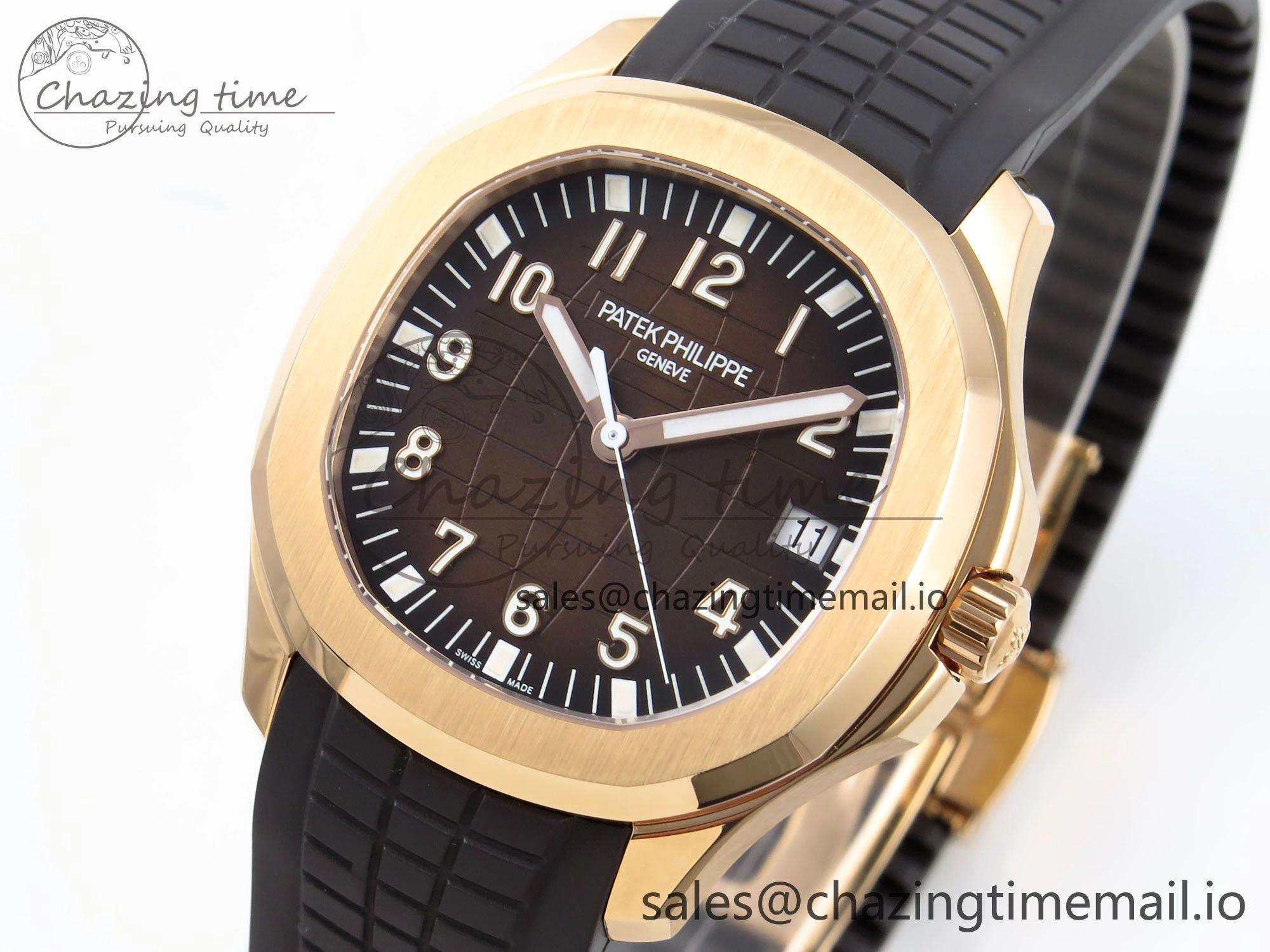 RelaxedFit Aquanaut 5167R RG 3KF Best Edition Brown Dial on Brown Rubber Strap A324 Super Clone V 8680