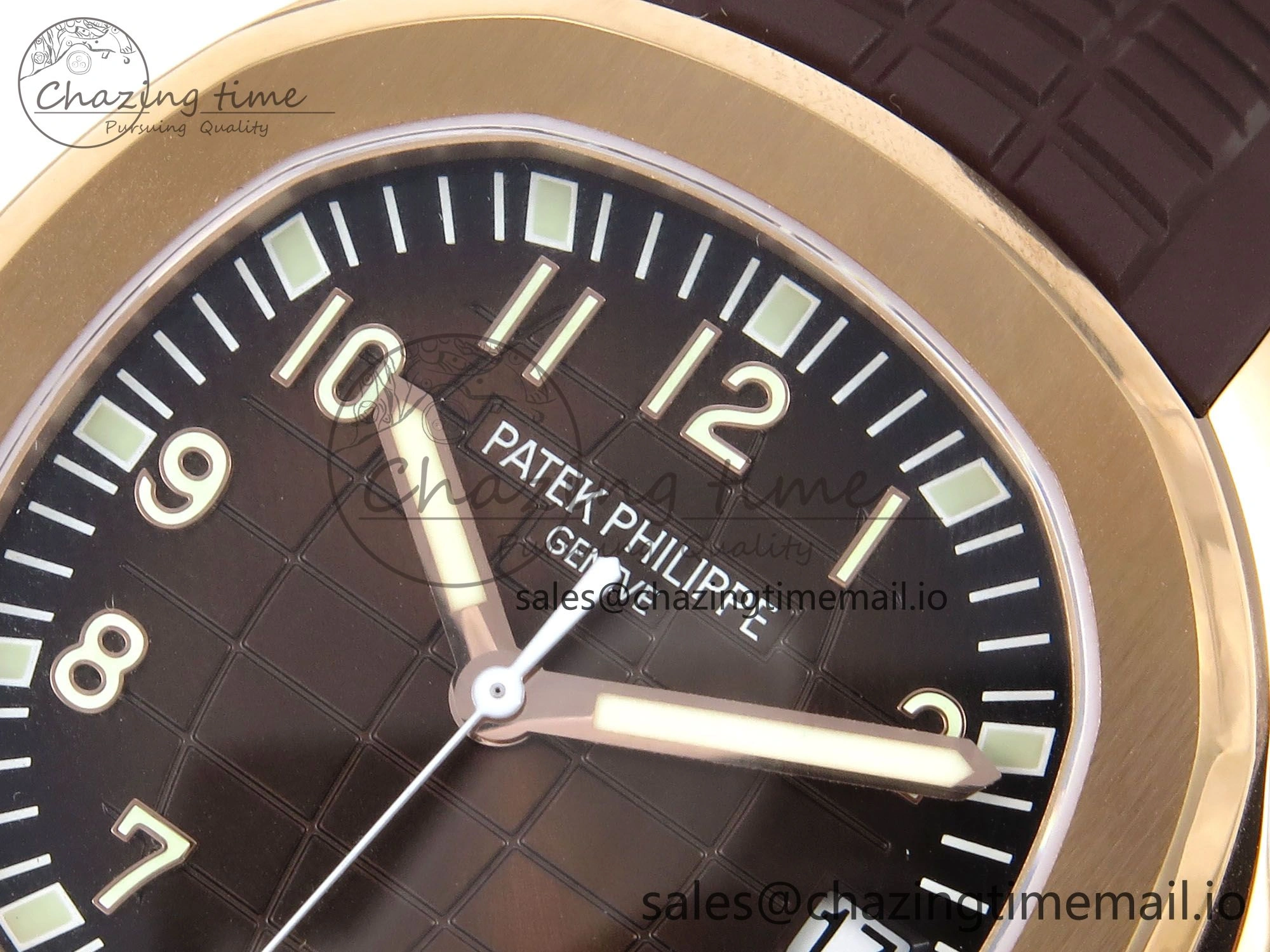 Functional Aquanaut 5167R RG ZF 1:1 Best Edition Brown Dial on Brown Rubber Strap 330CS V 8706