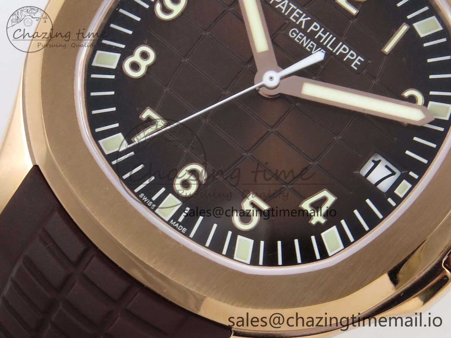 Functional Aquanaut 5167R RG ZF 1:1 Best Edition Brown Dial on Brown Rubber Strap 330CS V 8706