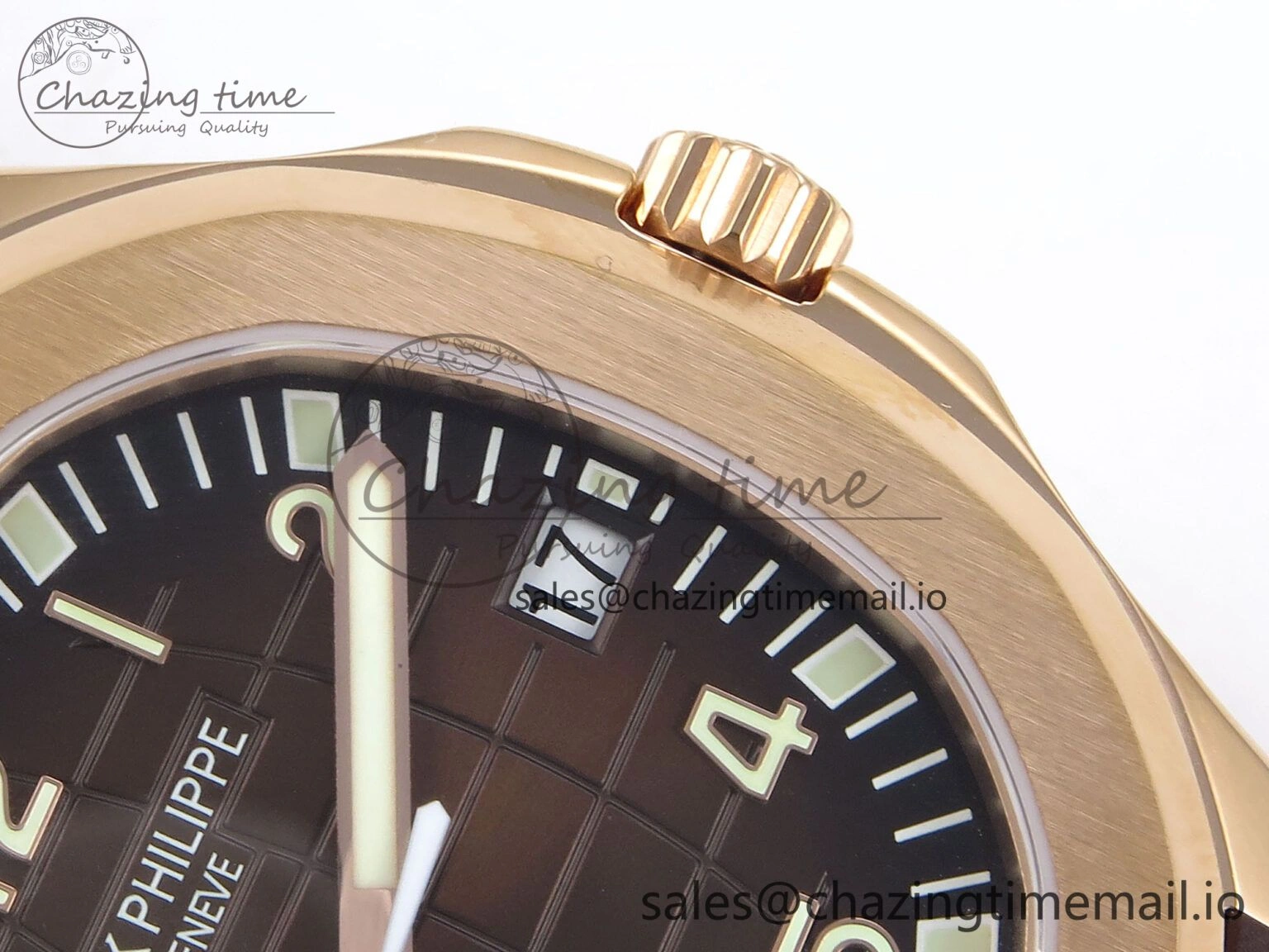 Functional Aquanaut 5167R RG ZF 1:1 Best Edition Brown Dial on Brown Rubber Strap 330CS V 8706