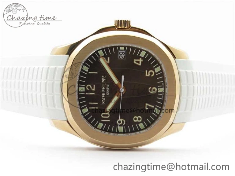 Thermal Aquanaut 5167R RG ZF 1:1 Best Edition Brown Dial on White Rubber Strap 324CS (Free box) 8915