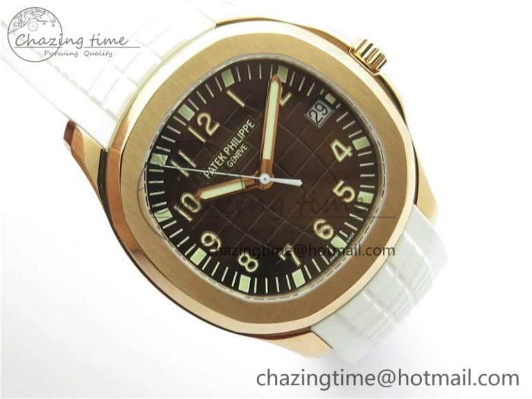 Thermal Aquanaut 5167R RG ZF 1:1 Best Edition Brown Dial on White Rubber Strap 324CS (Free box) 8915