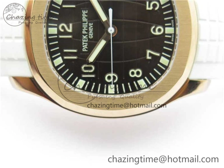 Thermal Aquanaut 5167R RG ZF 1:1 Best Edition Brown Dial on White Rubber Strap 324CS (Free box) 8915