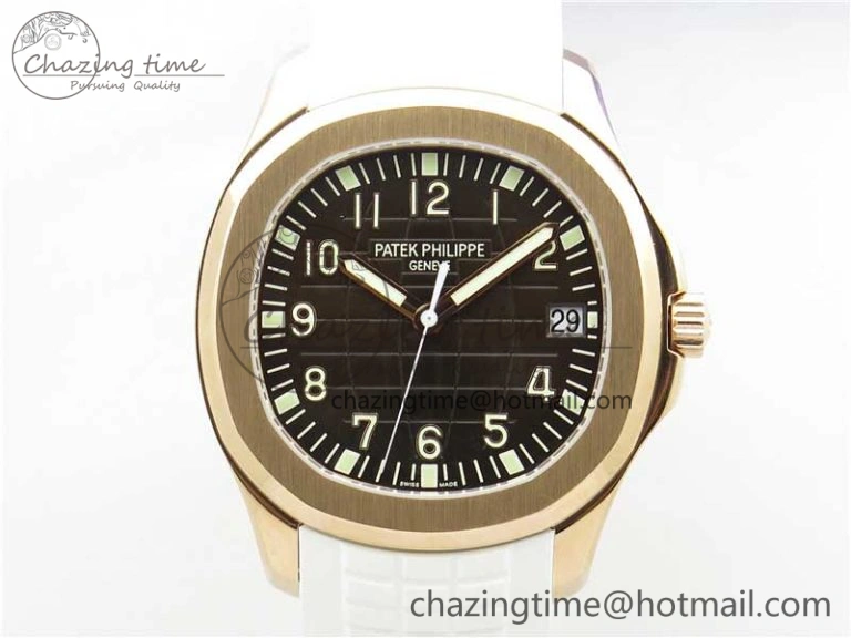 Thermal Aquanaut 5167R RG ZF 1:1 Best Edition Brown Dial on White Rubber Strap 324CS (Free box) 8915