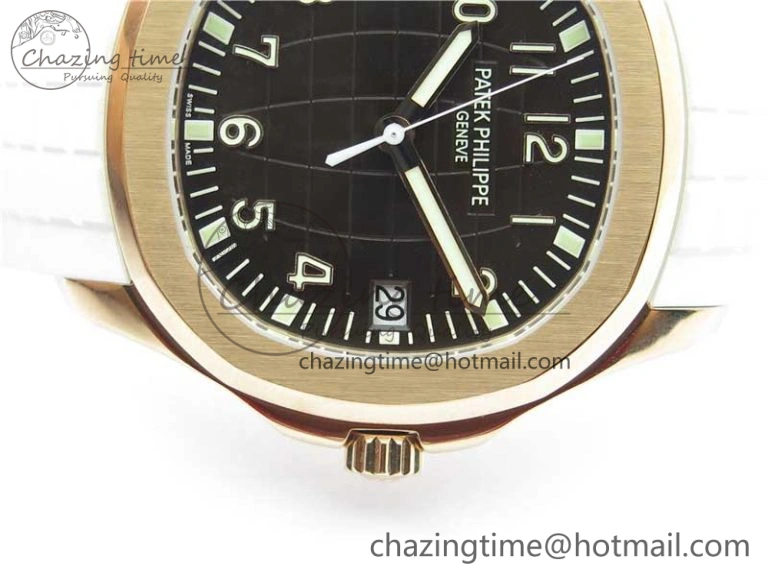Thermal Aquanaut 5167R RG ZF 1:1 Best Edition Brown Dial on White Rubber Strap 324CS (Free box) 8915
