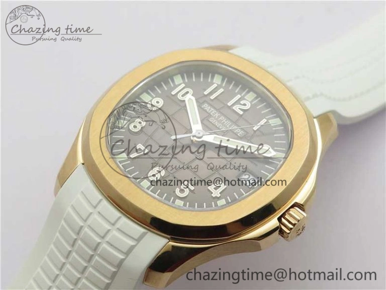 Thermal Aquanaut 5167R RG ZF 1:1 Best Edition Brown Dial on White Rubber Strap 324CS (Free box) 8915