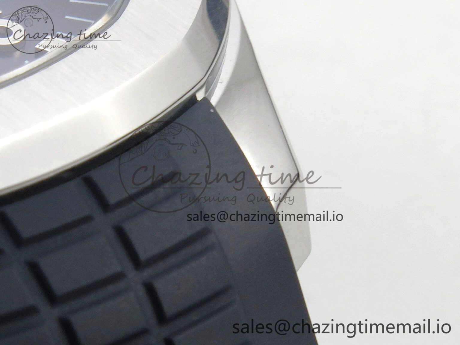 Aquanaut 5168G 42mm SS APWF 1:1 Best Edition Blue Dial on Blue Rubber Strap A324 Super Clone (Weighted) Lightweight 8629