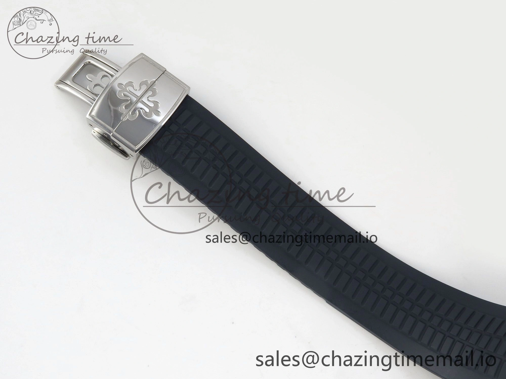 Aquanaut 5168G 42mm SS APWF 1:1 Best Edition Blue Dial on Blue Rubber Strap A324 Super Clone (Weighted) Lightweight 8629