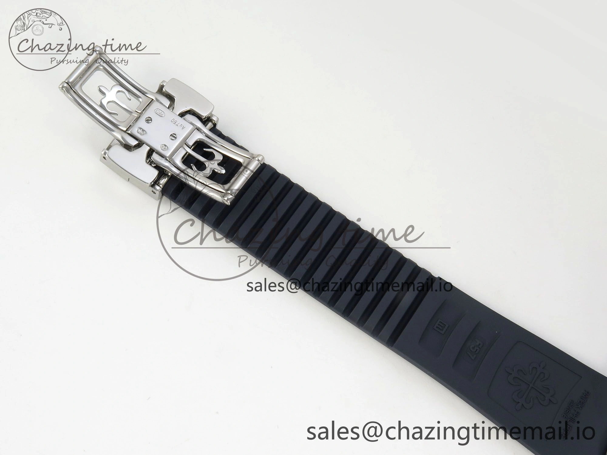 Aquanaut 5168G 42mm SS APWF 1:1 Best Edition Blue Dial on Blue Rubber Strap A324 Super Clone (Weighted) Lightweight 8629