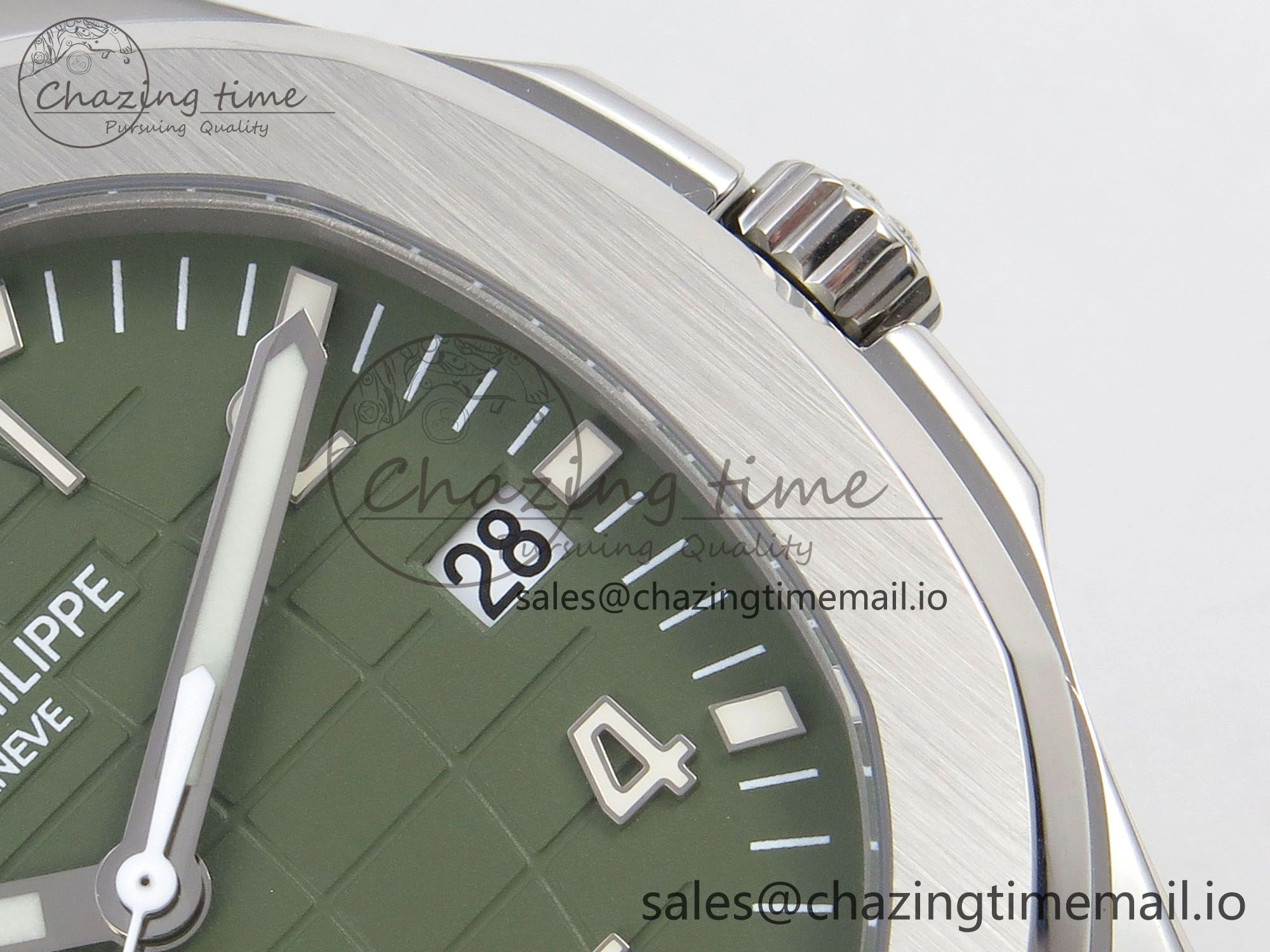 OdorResistant Aquanaut 5168G 42mm SS APWF 1:1 Best Edition Green Dial on Green Rubber Strap A324 Super Clone (Weighted) 8630
