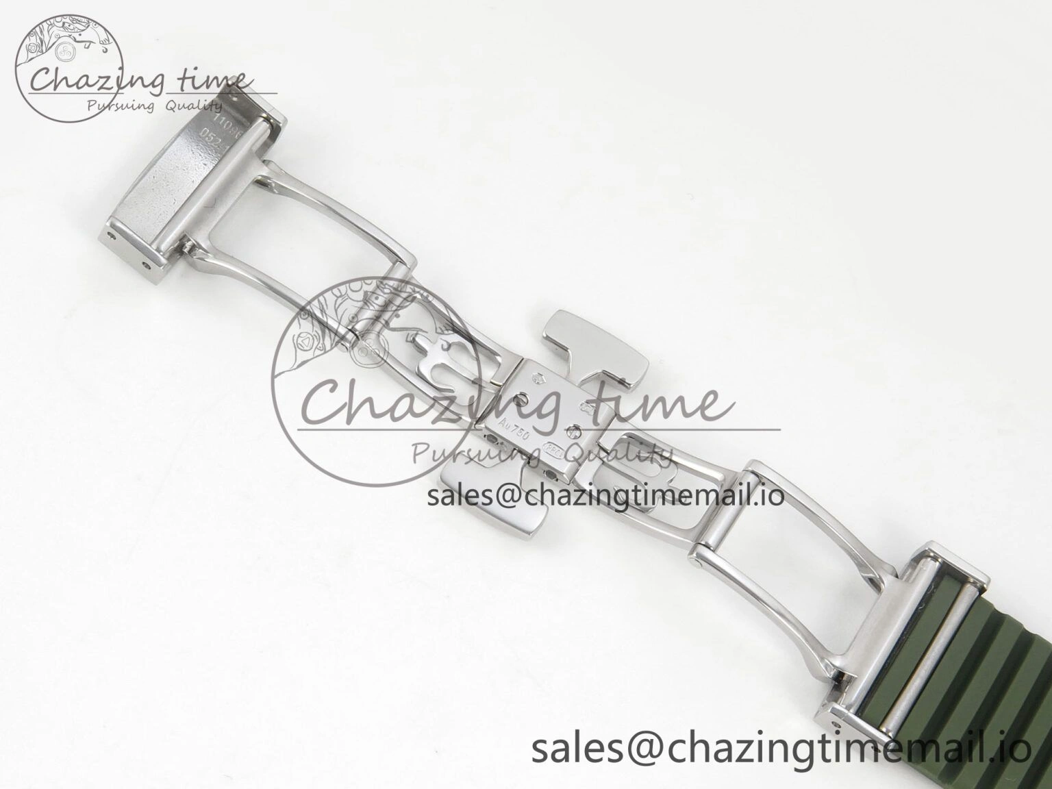 OdorResistant Aquanaut 5168G 42mm SS APWF 1:1 Best Edition Green Dial on Green Rubber Strap A324 Super Clone (Weighted) 8630