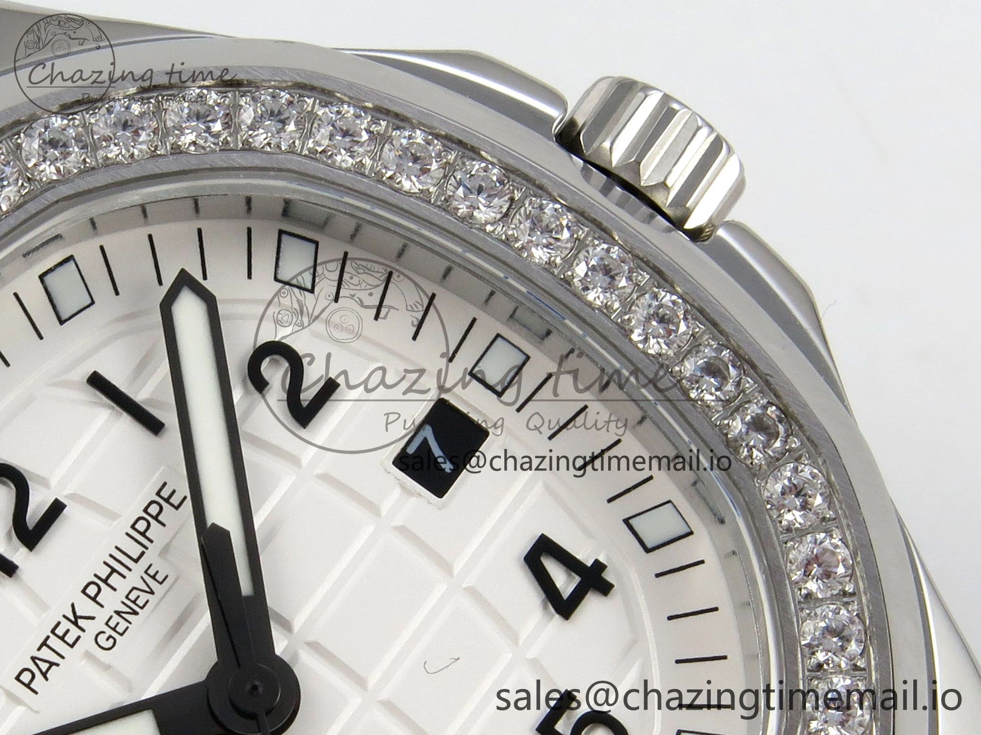 ComfortFit Aquanaut 5267 SS PPF 1:1 Best Edition White Textured Dial On White Rubber Strap Ronda Quartz 8643