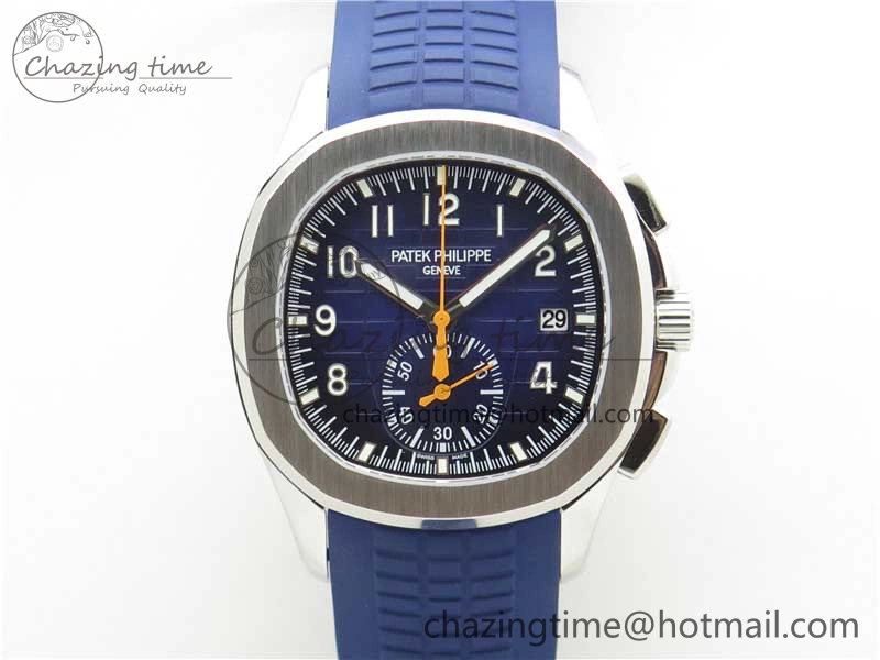 Aquanaut 5968 SS OMF Best Edition Blue Dial on Blue Rubber Strap A Lightweight 8884