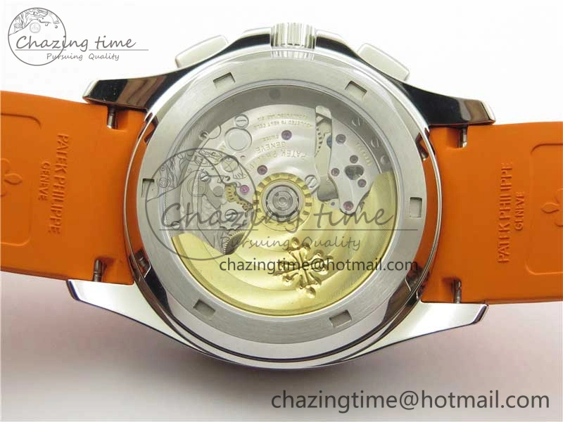 Aquanaut 5968 SS OMF Best Edition Gray Dial on Orange Rubber Strap A Snug 8886