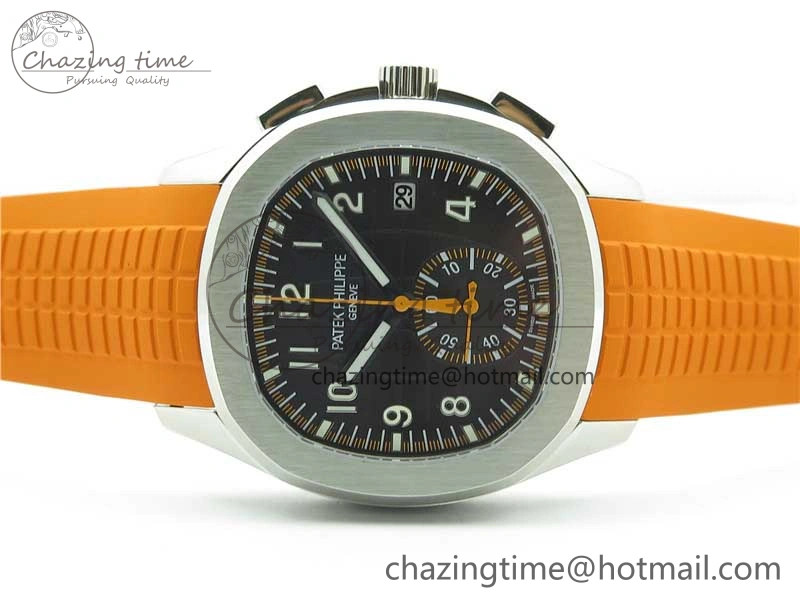 Aquanaut 5968 SS OMF Best Edition Gray Dial on Orange Rubber Strap A Snug 8886