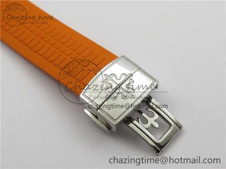 Aquanaut 5968 SS OMF Best Edition Gray Dial on Orange Rubber Strap A Snug 8886